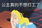 公主真的不想打工了表情包