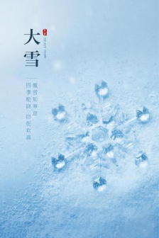 大雪节气之雪花美景手机壁纸
