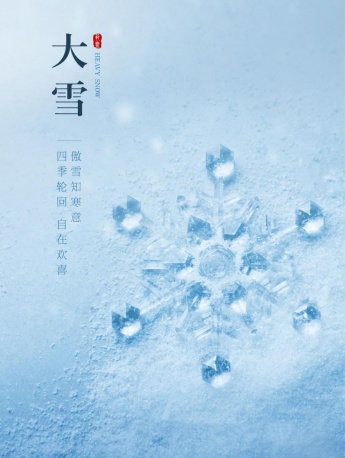 大雪節氣之雪花美景手機壁紙