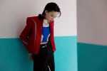 Li Sidani cool photo in red jacket