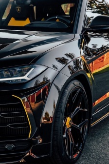 Lamborghini Urus black cool mobile wallpaper