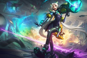 英雄聯盟幻靈戰隊金克絲電腦壁紙