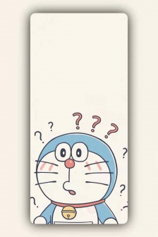 哆啦A夢簡約可愛磨砂手機壁紙