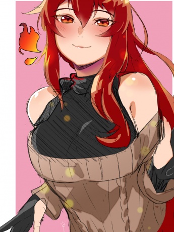 Cute anime character illustration mobile wallpaper