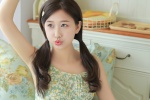 純欲少女印花吊帶裙性感寫真