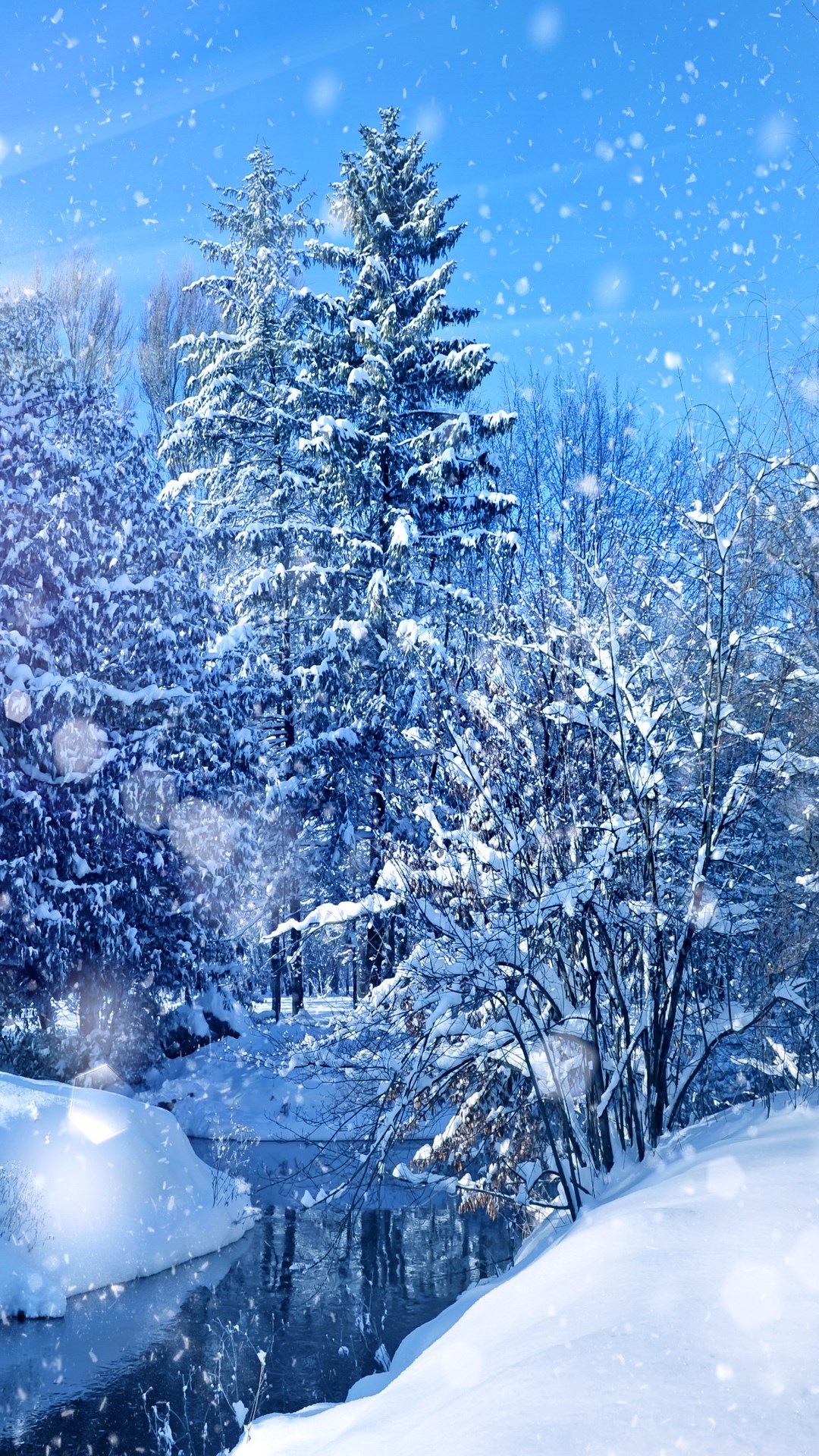 唯美雪景手机壁纸图片