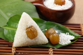 端午節紅豆蜜棗粽子桌麵壁紙