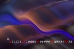 Colorful creative simple desktop calendar wallpaper for August 2021