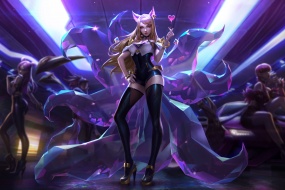 League of Legends Ahri original painting wallpaper