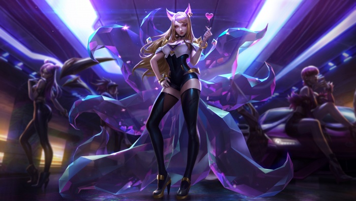 League of Legends Ahri original painting wallpaper
