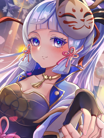 HD mobile wallpaper of Ayaka Kamisato