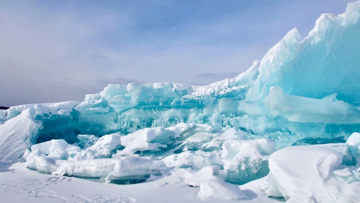 Natural glacier scenery natural desktop wallpaper