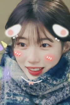 Pei Xiuzhi's cute rabbit ears avatar