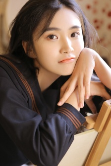 Beautiful student girl pure and cute photo mobile wallpaper