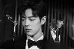 肖戰黑白光影寫真圖片