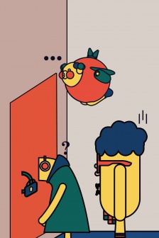 Trendy design creative mobile wallpaper