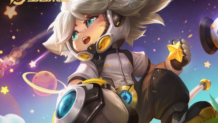 King of Glory Shen Mengxi Starry Sky Promise HD Desktop Wallpaper