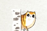 可爱小猫咪插画手机壁纸