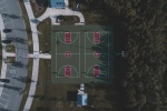 HD empty basketball court picture desktop wallpaper