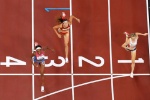 Wang Chunyu finished fifth in women's 800 meters