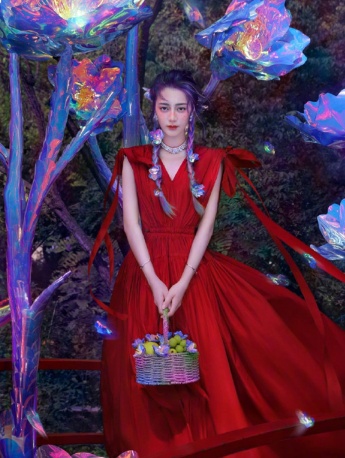 Dilireba's atmospheric elf style mobile wallpaper