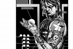 Winter Soldier Bucky black and white version pictures exposed