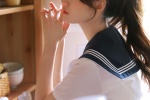 居家美女海军制服性感诱惑写真