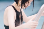 Summer beauties in swimming pools and swimsuits seductive and sexy photos