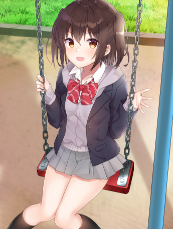 超短裙動漫美女手機壁紙