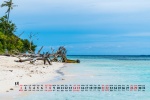 August 2021 blue sea HD calendar wallpaper