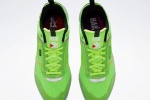 Reebok Los Angeles Salon co-branded green shoes displayed from multiple angles