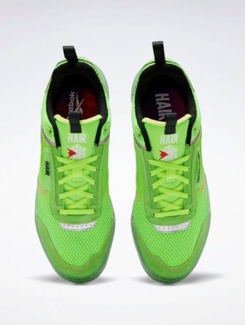 銳步洛杉磯沙龍聯名綠鞋多角度展示