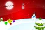 Cute snowman pictures desktop wallpaper during heavy snowfall