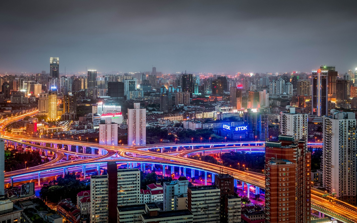 上海美丽夜景图片桌面壁纸