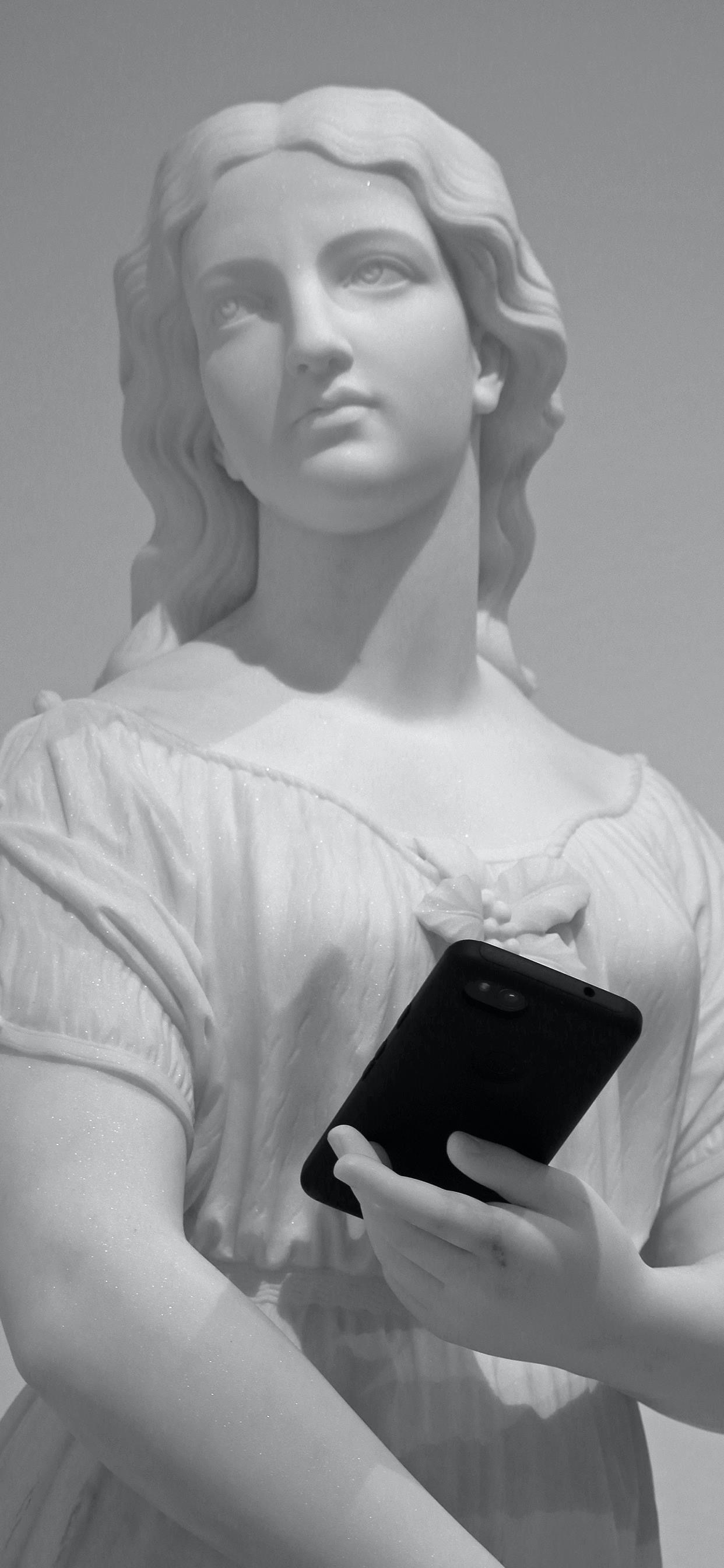经典雕像摄影图片手机壁纸