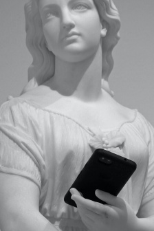 经典雕像摄影图片手机壁纸