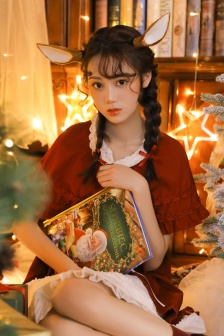 Christmas beauty elk shape aesthetic mobile wallpaper