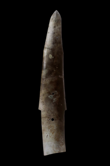 三星堆陶器館玉戈展示