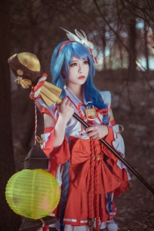 王者榮耀伊勢巫女大喬cos寫真照