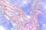 Unicorn Fantasy Crystal Mobile Wallpaper