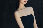 Chen Duling sexy photo pictures in black tube top dress