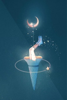 NetEase cloud style mobile wallpaper