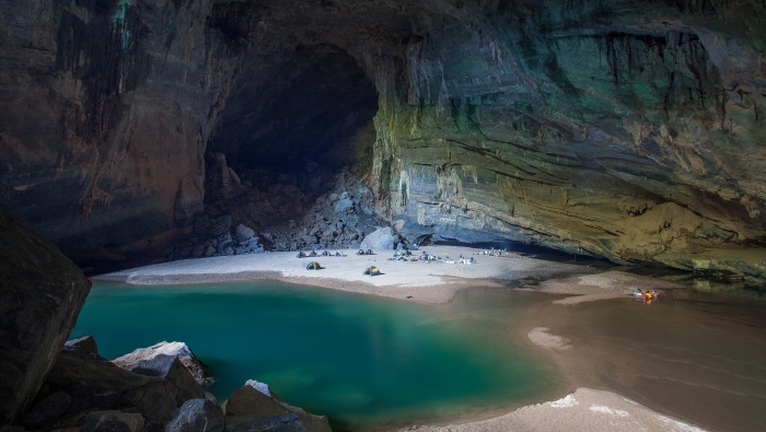 HD Han Song Cave scenery pictures desktop wallpaper