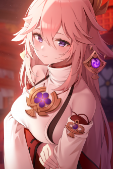 高清原神八重神子手机壁纸