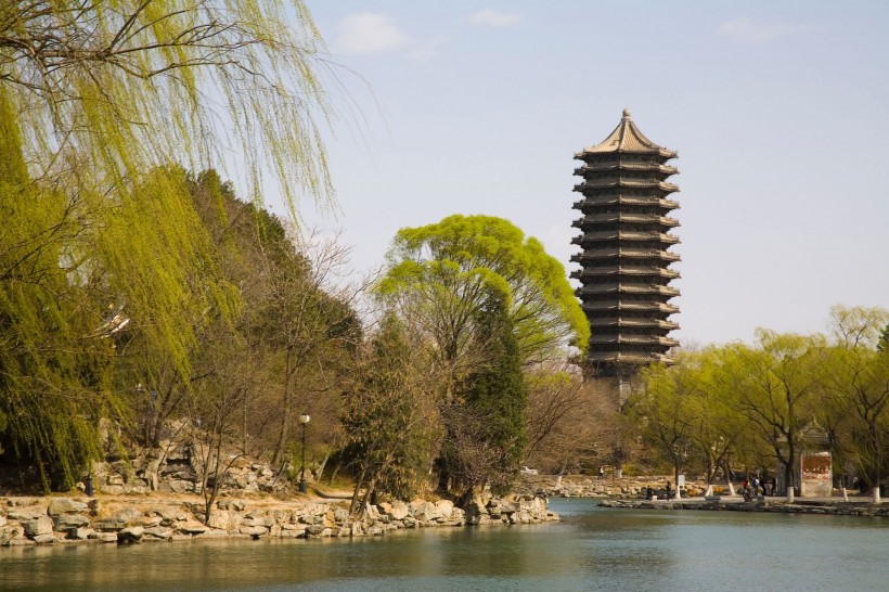 北京大学校园风景图片