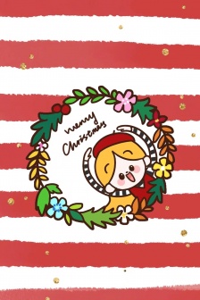 Christmas illustration cartoon pictures mobile wallpaper