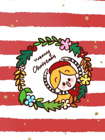 圣诞插画卡通图片手机壁纸