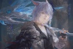 Final Fantasy 14 beautiful hand-painted style avatar