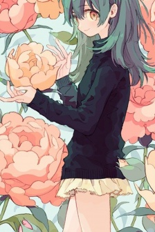 Creative character illustration mobile wallpaper