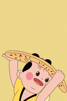 天書奇譚人物簡約風手機壁紙